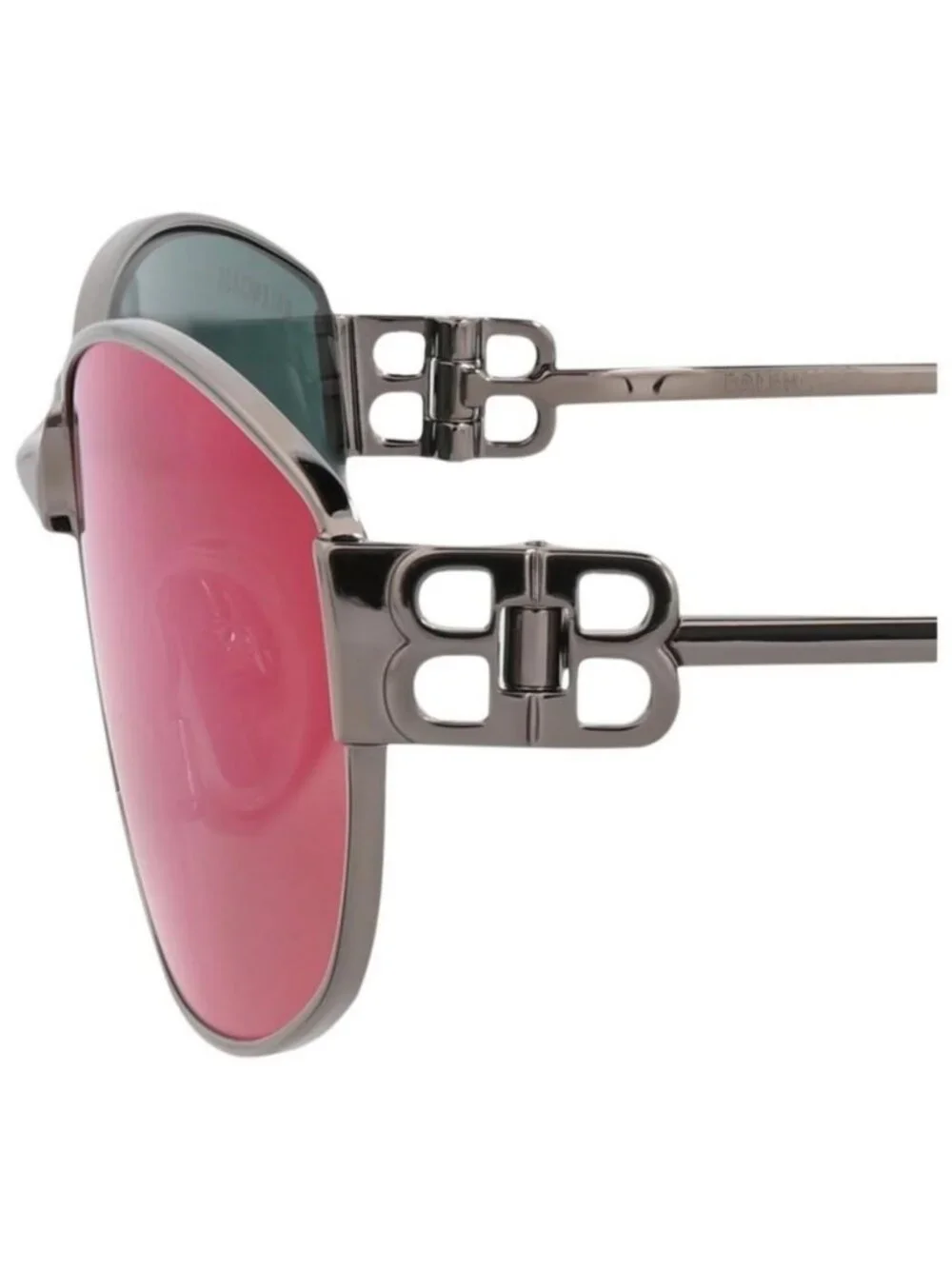 New Balenciaga Unisex Square/Rectangle Ruthenium Ruthenium Violet Fashion Design